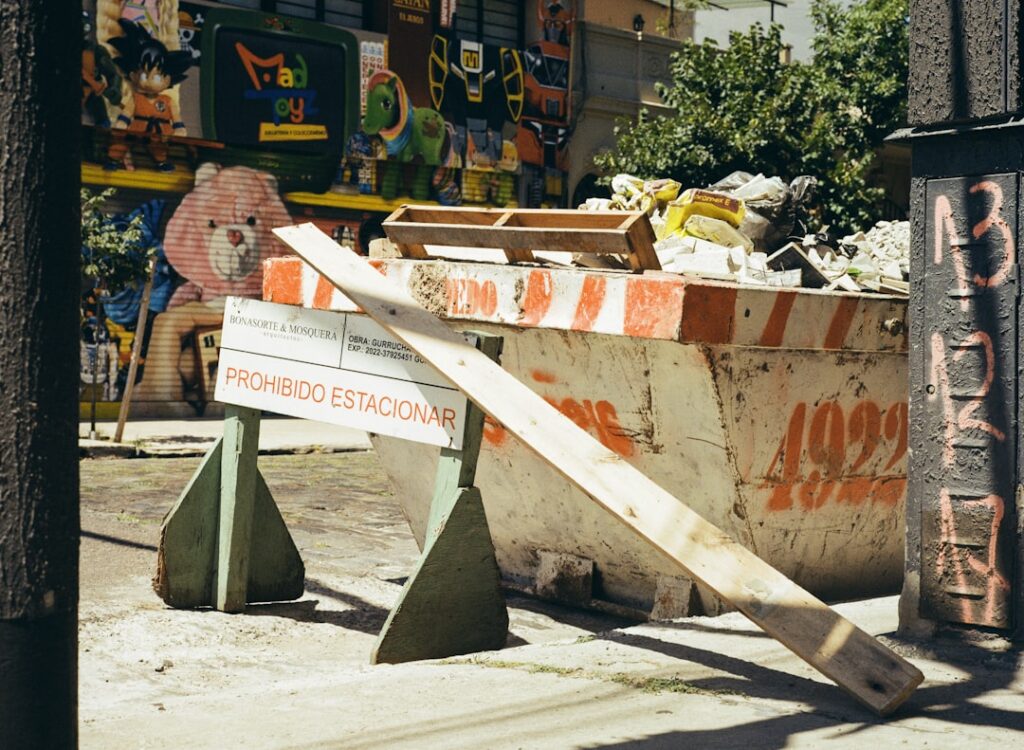 dispose of construction debris